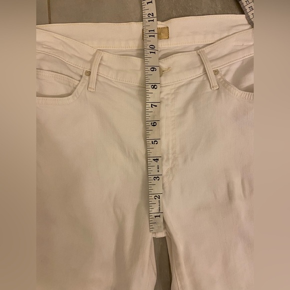 MOTHER The Rascal Ankle Snippet Whipping the Cream White Size 30 - Picture 10 of 11